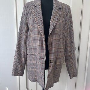 Classic Plaid Women's Blazer